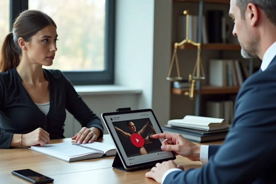 Advogado mostra no tablet publicações ofensivas no Instagram a uma cliente